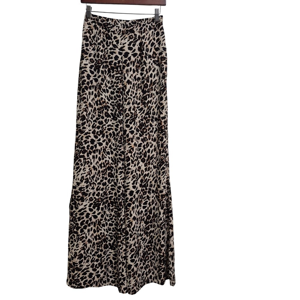 Show Me Your Mumu Leopard Print flare Leg Pants Women's Size Medium